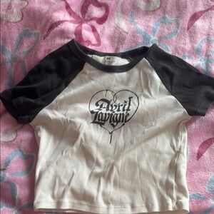 H&M Black and White Graphic Tee